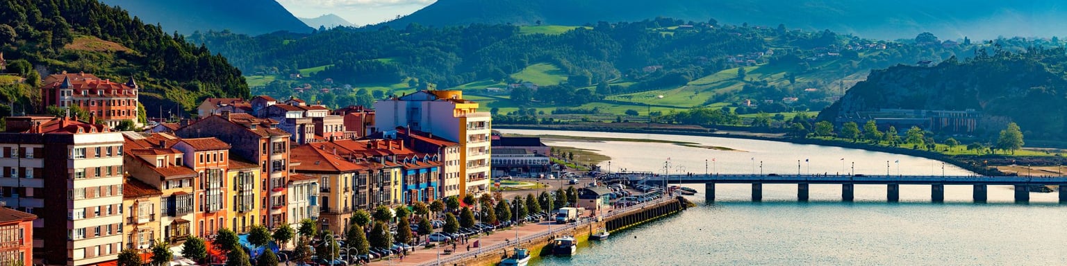 Ribadesella, a fishing village in Asturias, Spain.