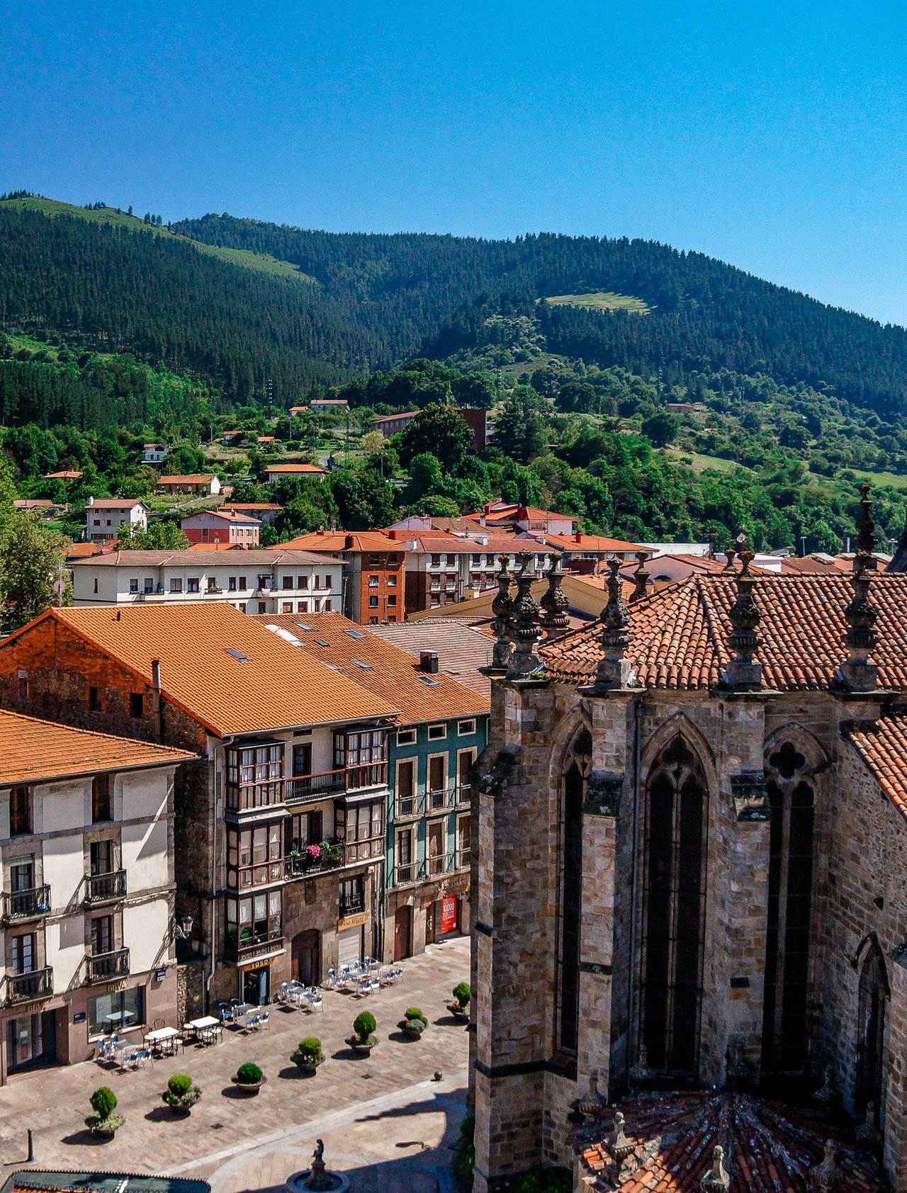 The beautiful town of Balmaseda, Spain.