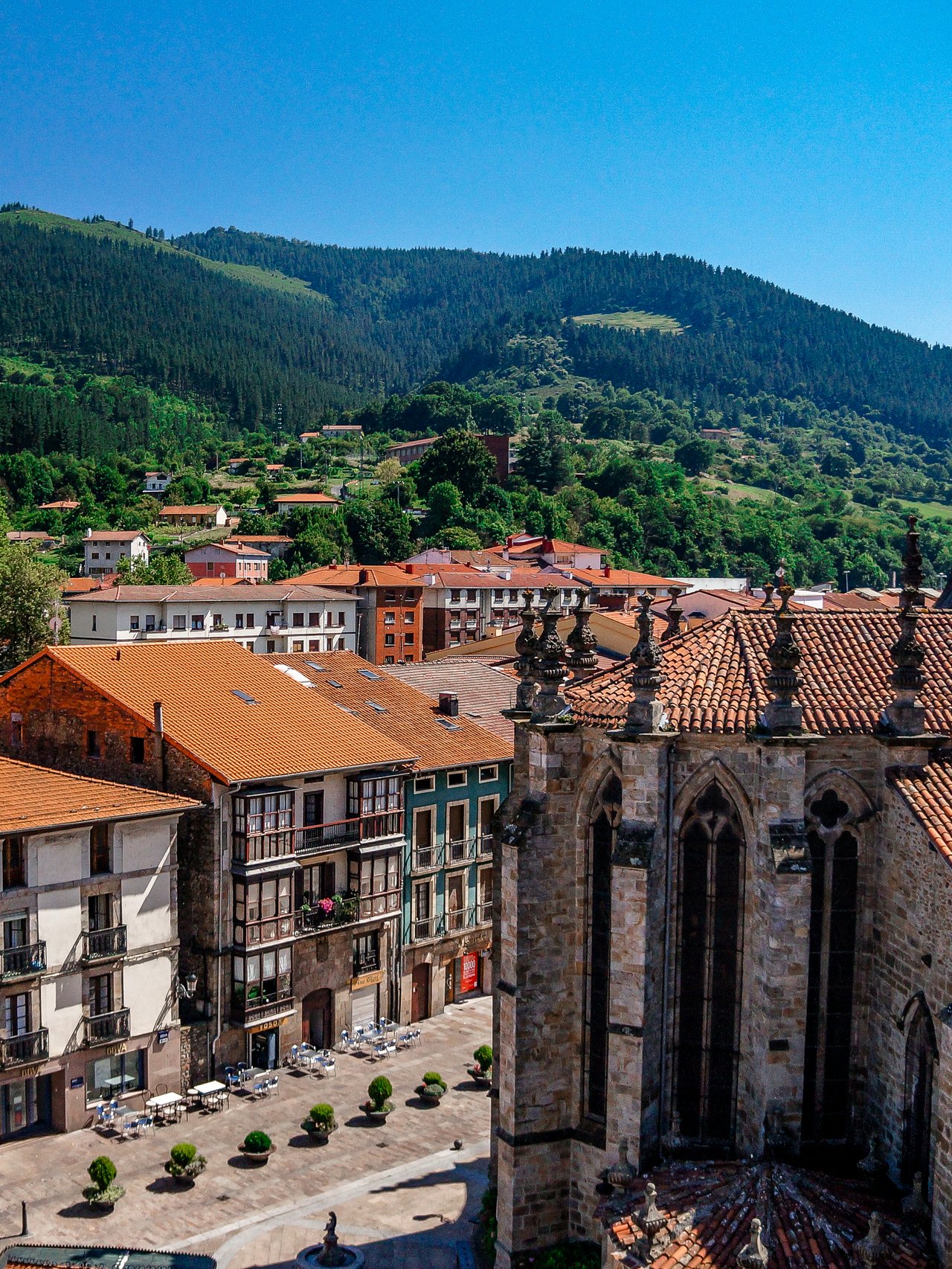The beautiful town of Balmaseda, Spain.