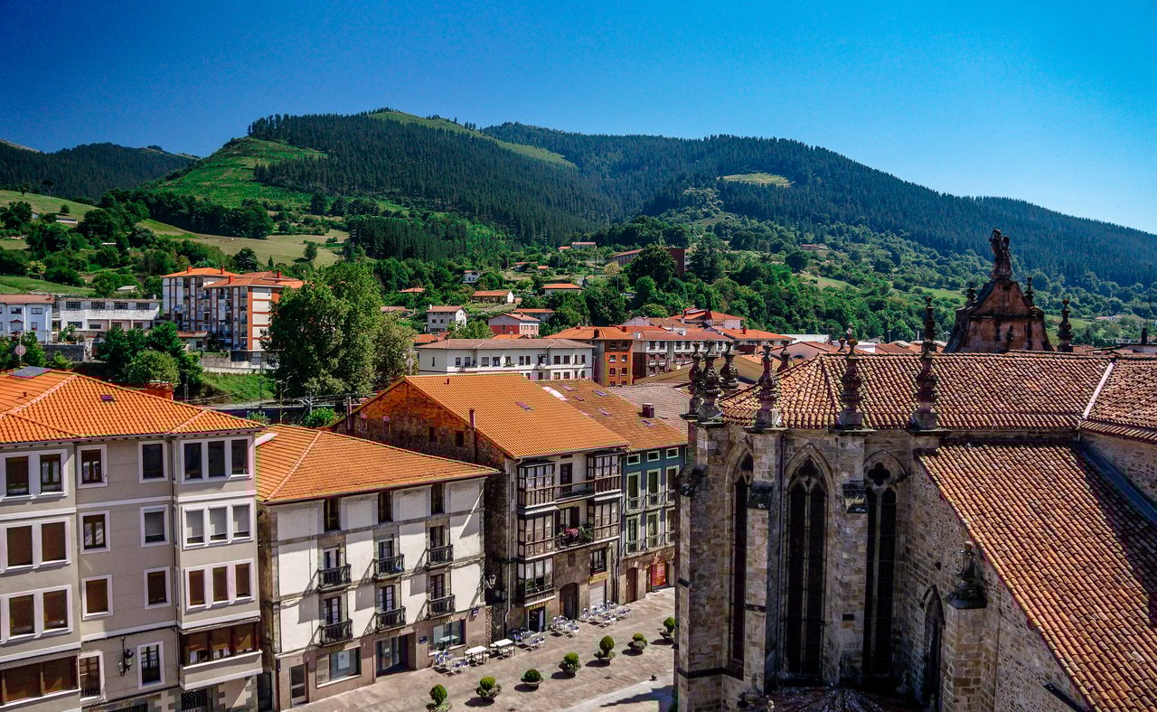 The beautiful town of Balmaseda, Spain.