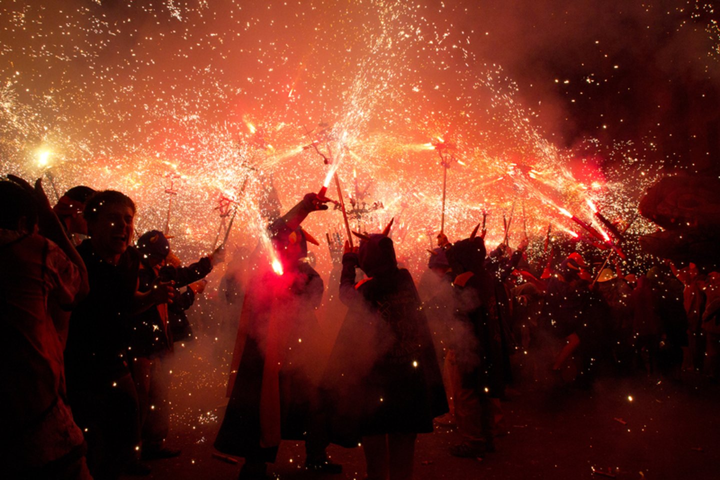 Correfoc performance in Barcelona