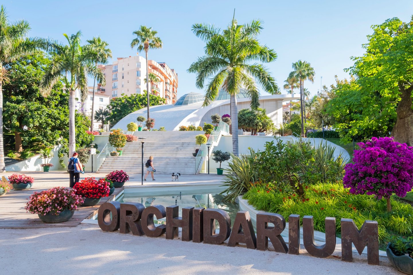 The entrance to the Estepona orchidarium