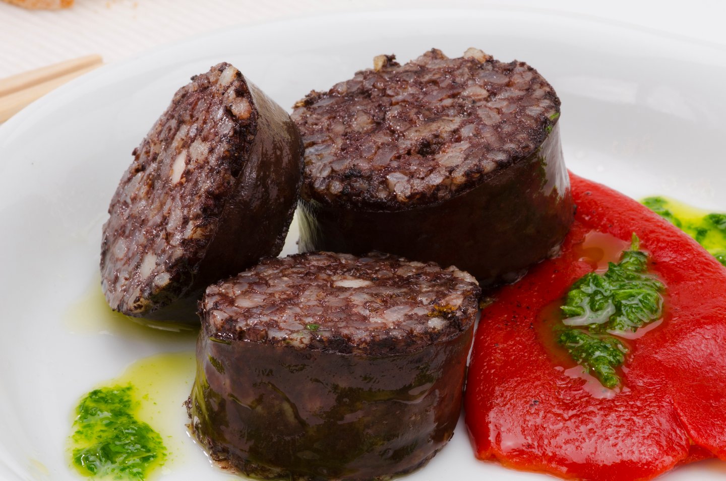 Slices of morcilla de Burgos