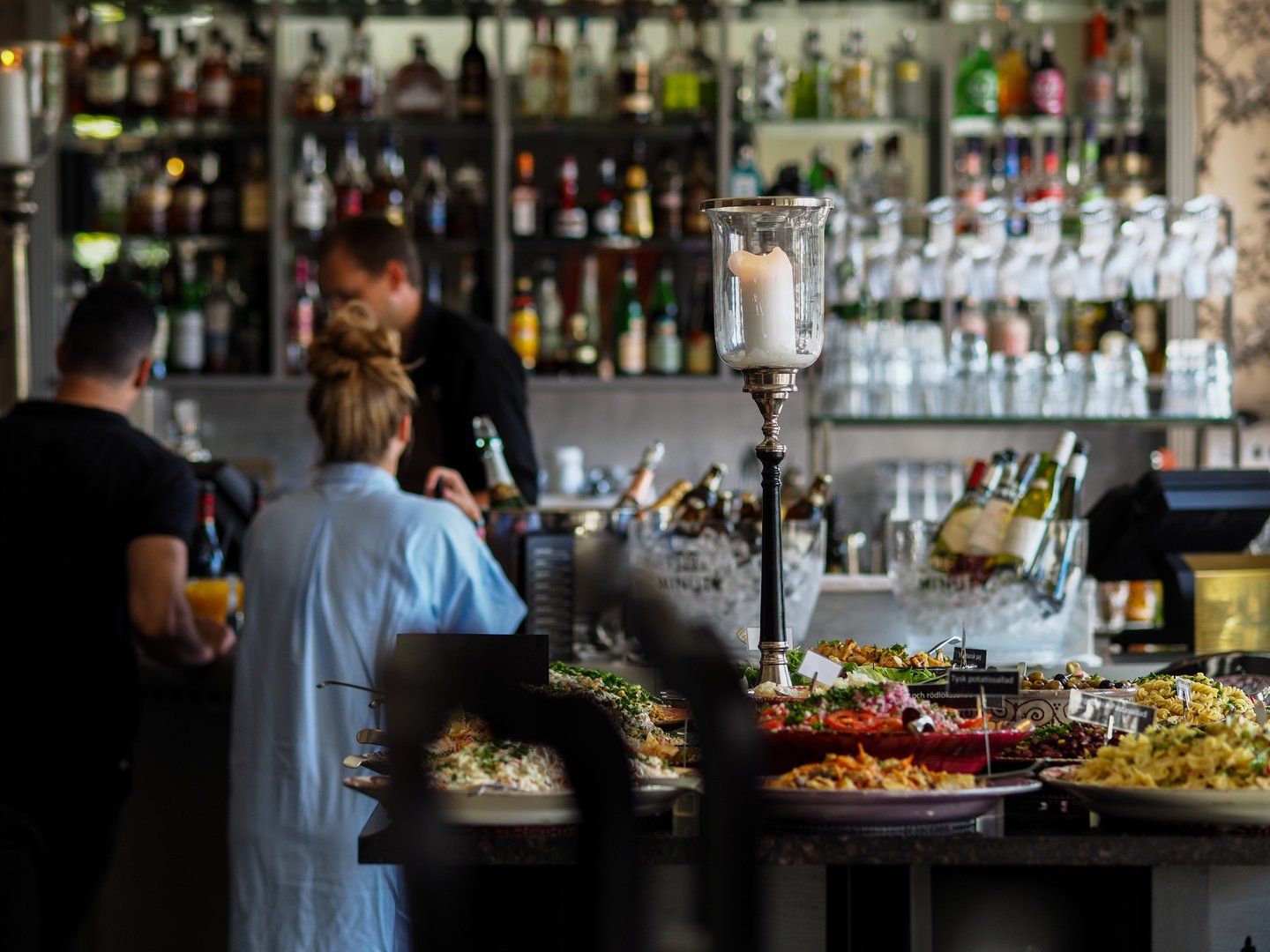 Inside a bar in Gothenburg