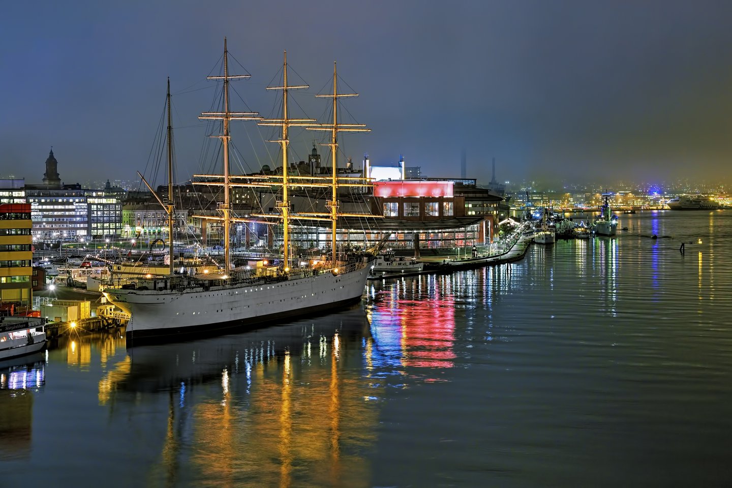 The sailboat hotel, Barken Viking, in Gothenburg, Sweden