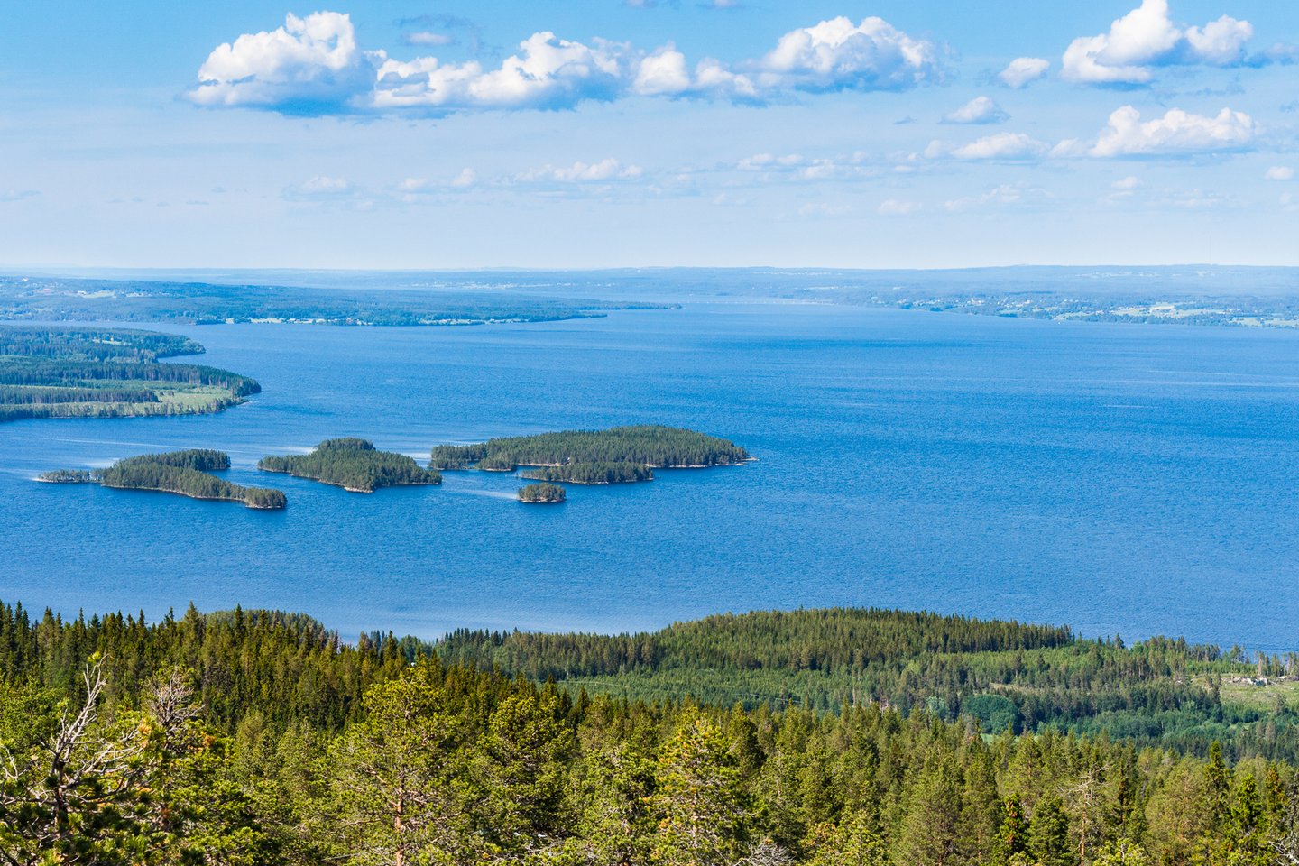 Looking down at Lake Storsjon from Hoverberg