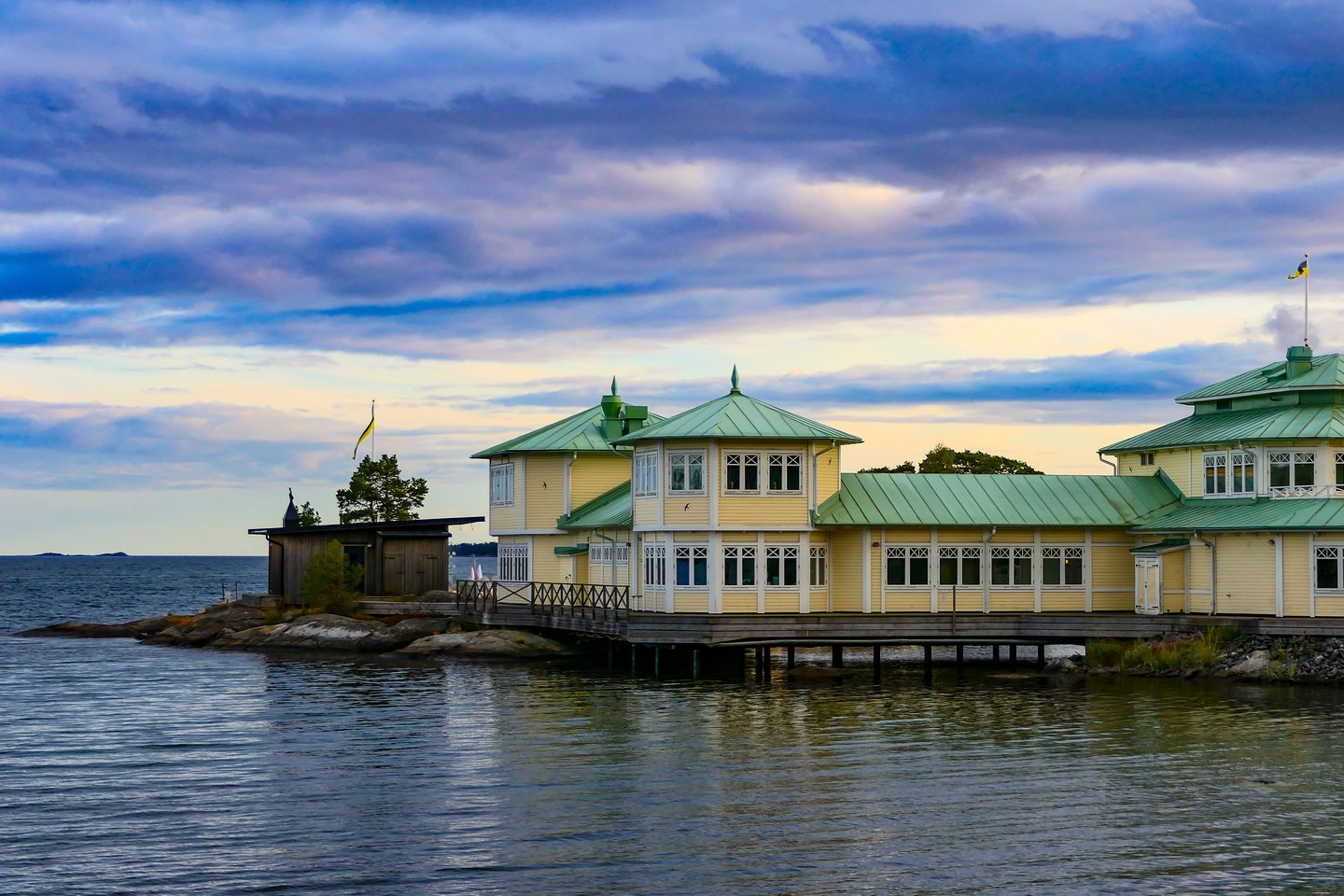The Nynas Havsbad spa on the Baltic Sea in Sweden