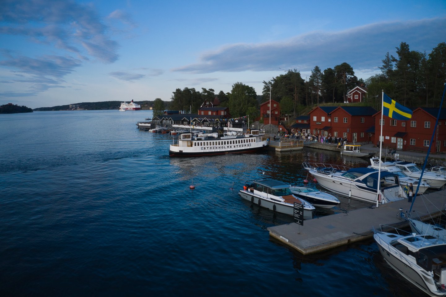 The habour at Fjaderholmarna island near Stockholm