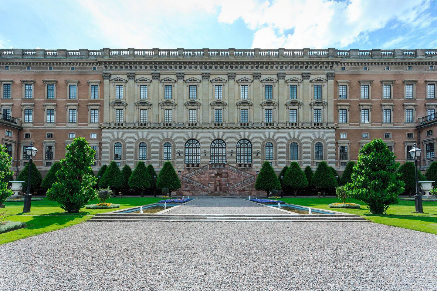 The exterior of the Swedish Royal Palace in Stockholm