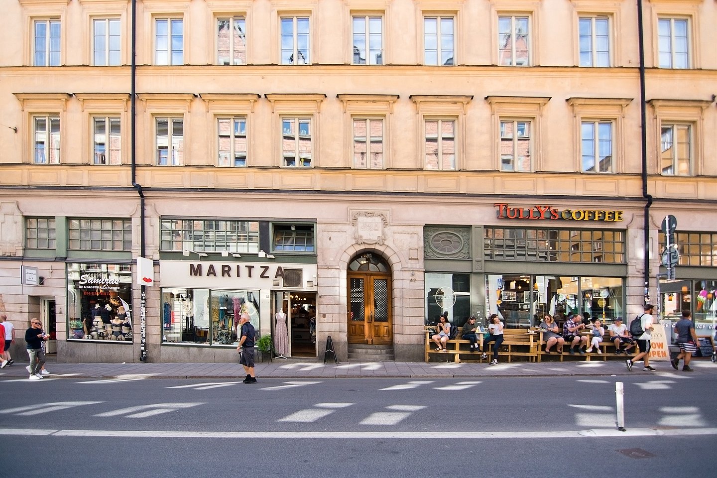 Cafes and shops in Sodermalm, Stockholm