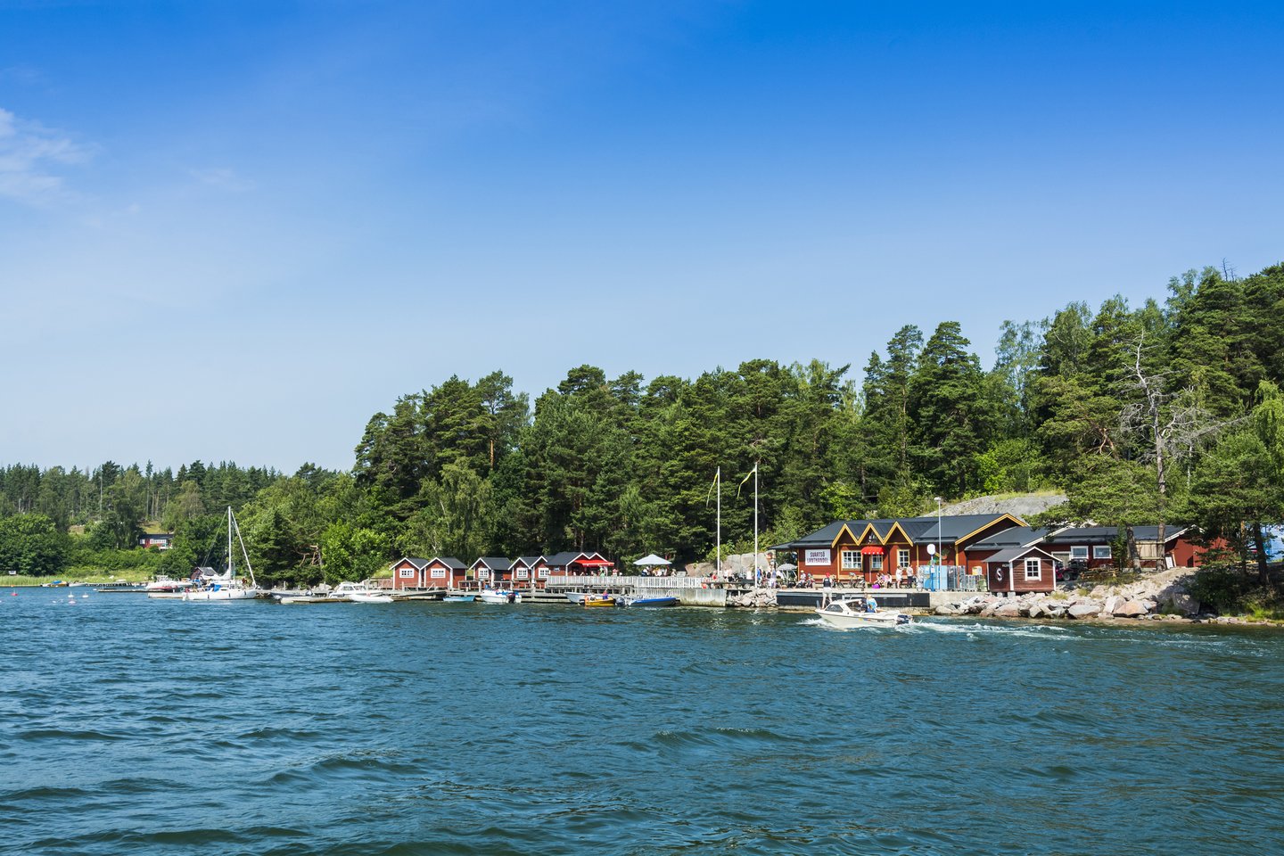 The island of Svartsö from the water