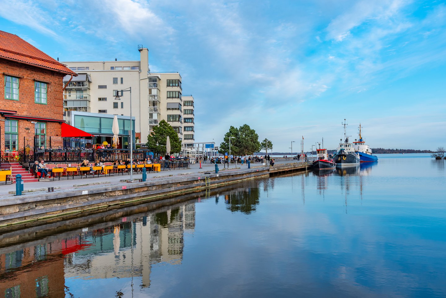  Lakeside promenade in Vasteras, Sweden