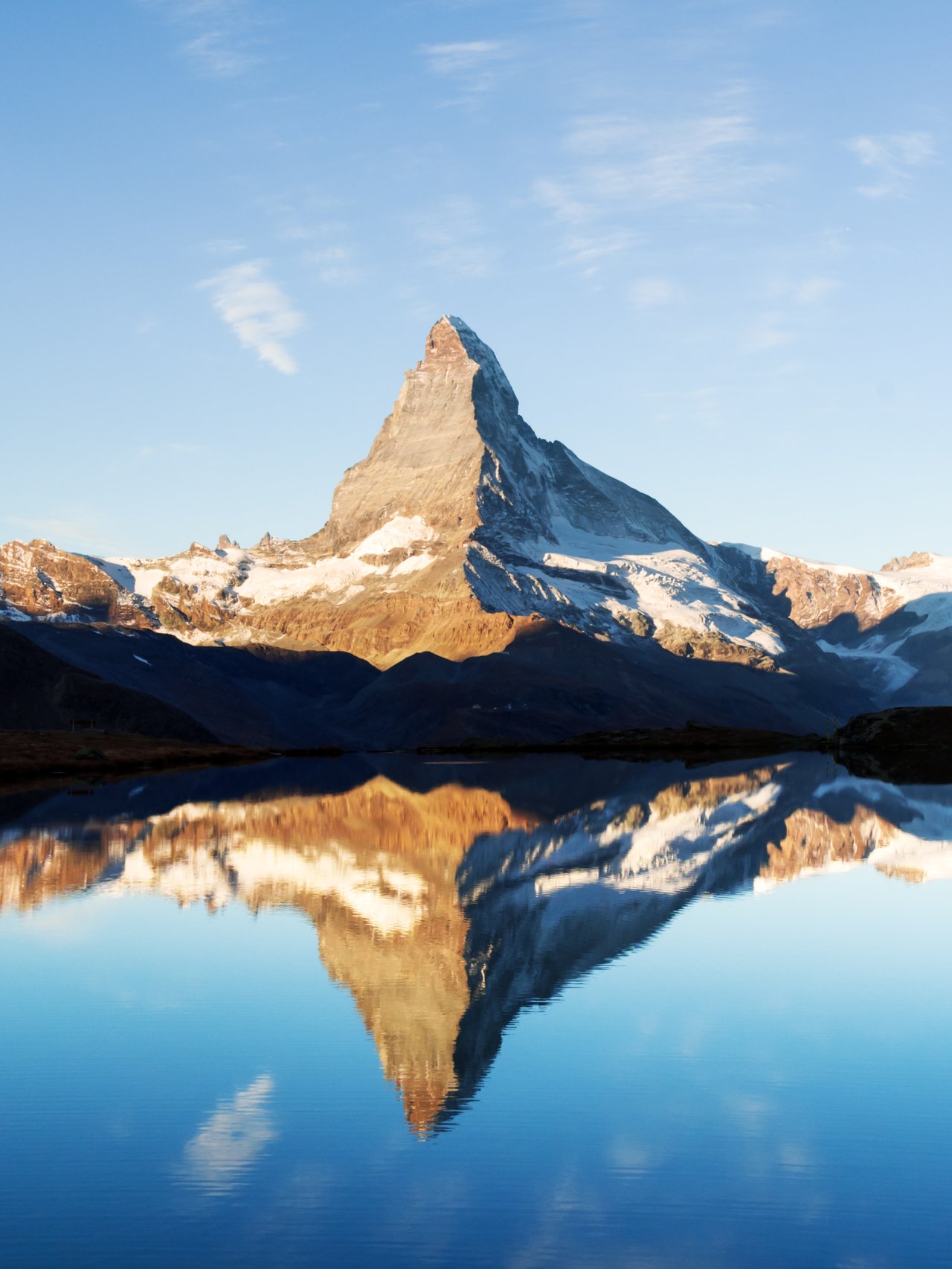 Matterhorn reflections in Stellisee Lake
