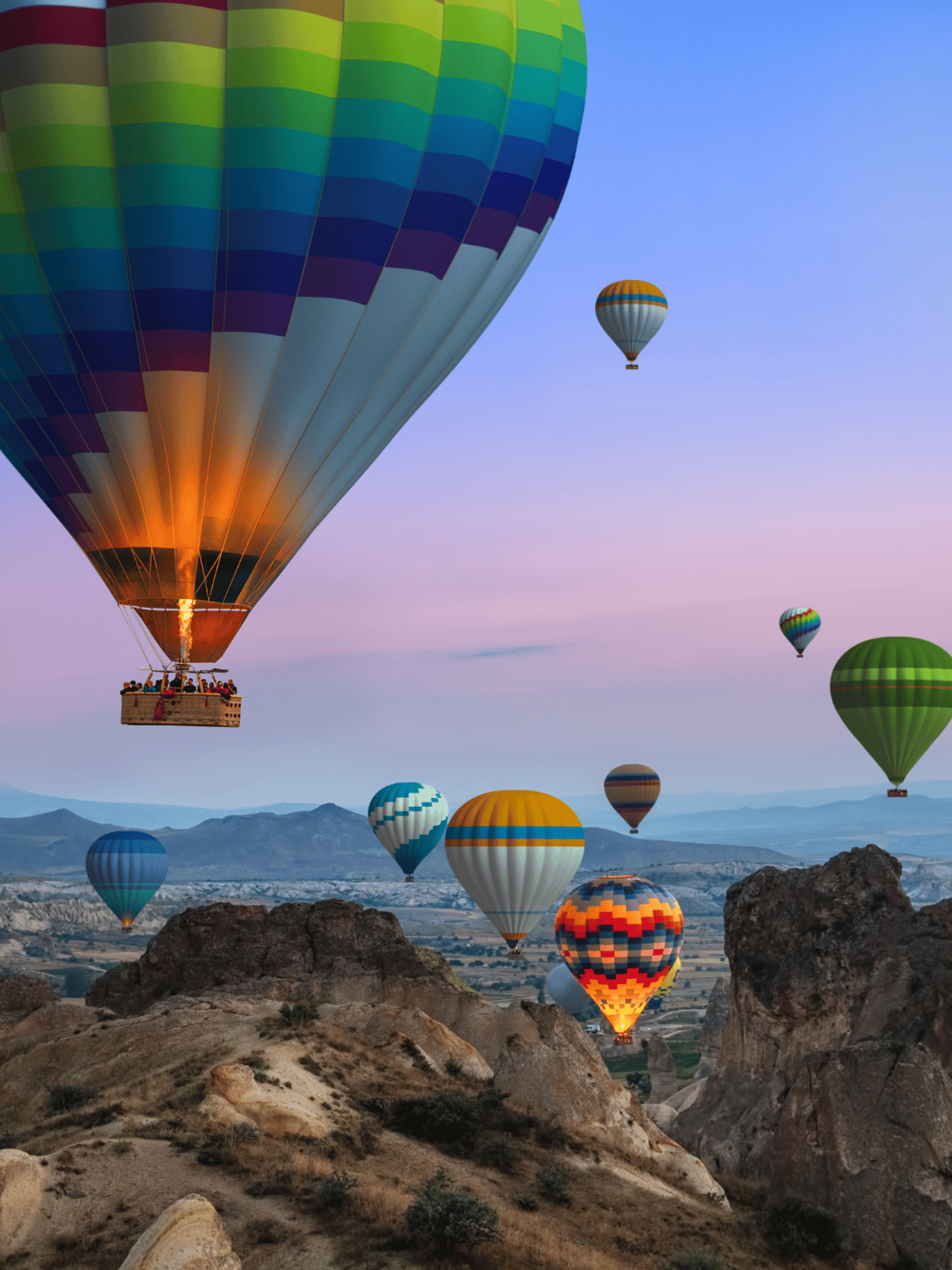 Balloons over Cappadocia