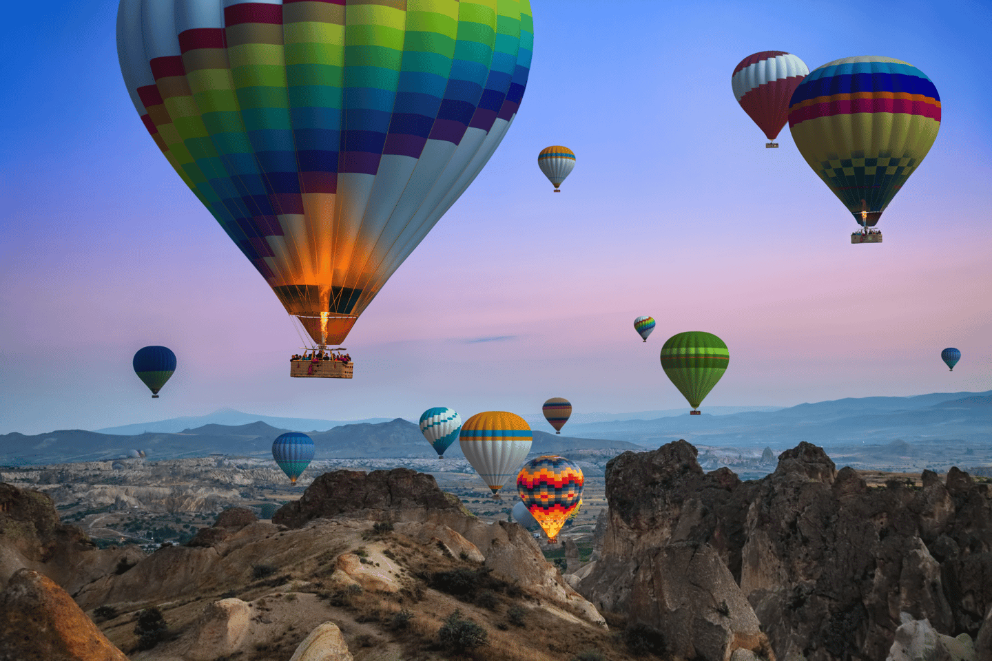 Balloons over Cappadocia