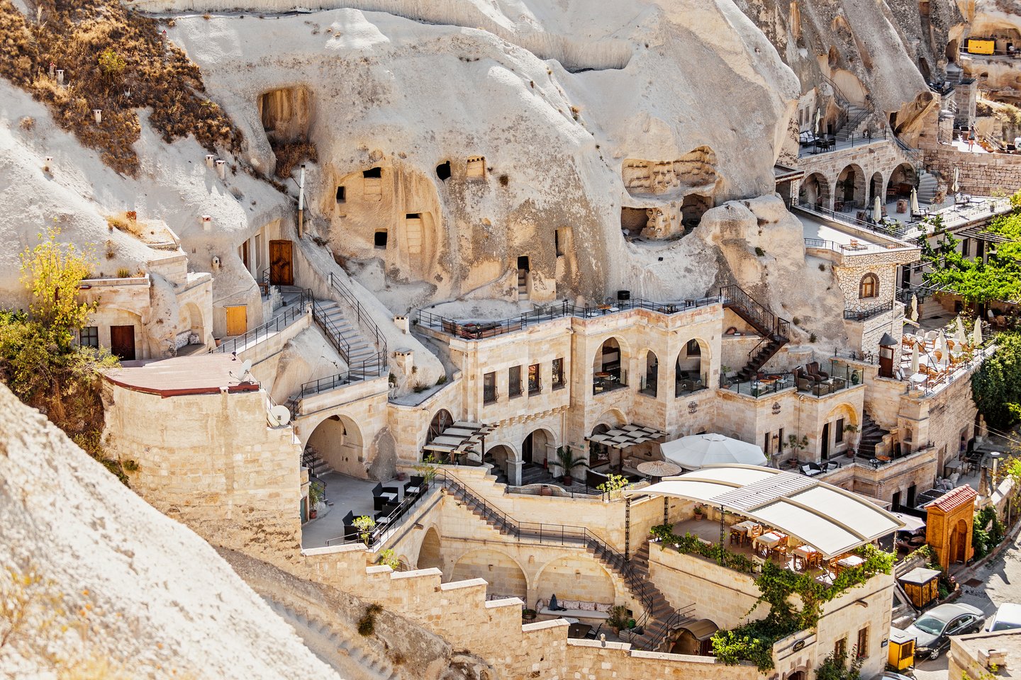 A cave hotel in Cappadocia, Turkey