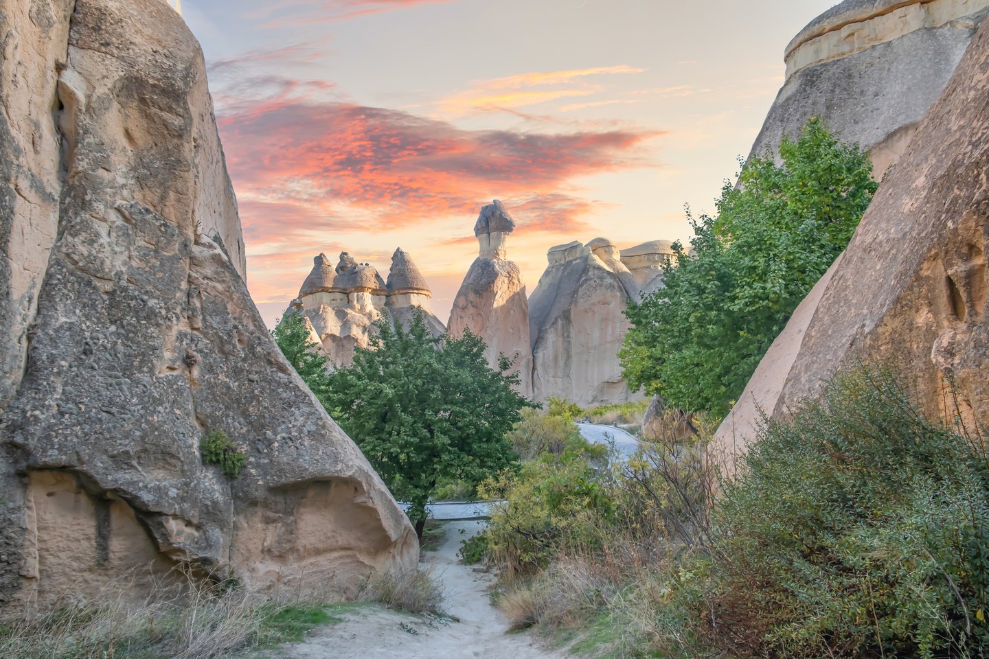 Rock Formations in Pasabag Monks Valley, Cappadocia, Turkey