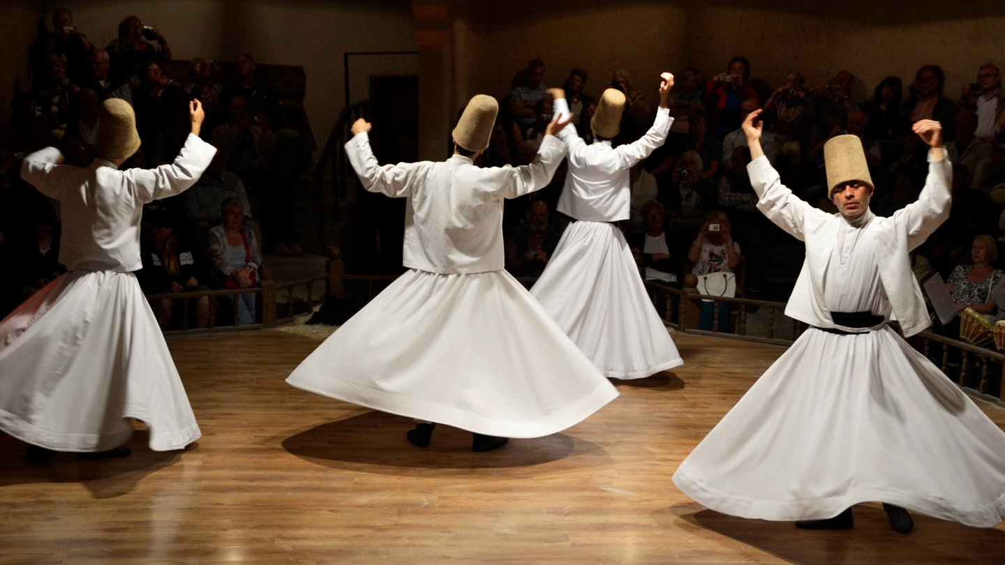 Whirling Dervishes show in Cappadocia, Turkey