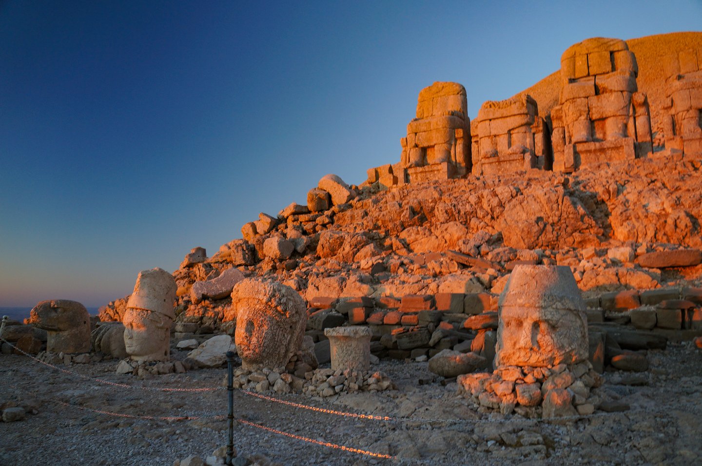 Mount Nemrut at sunrise