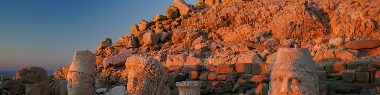 Mount Nemrut at sunrise