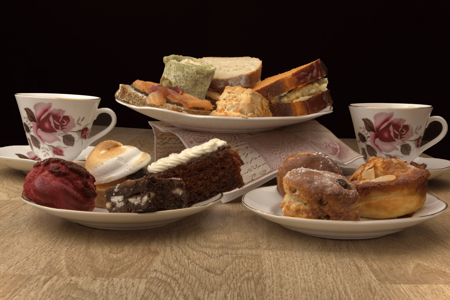 Afternoon tea and cakes