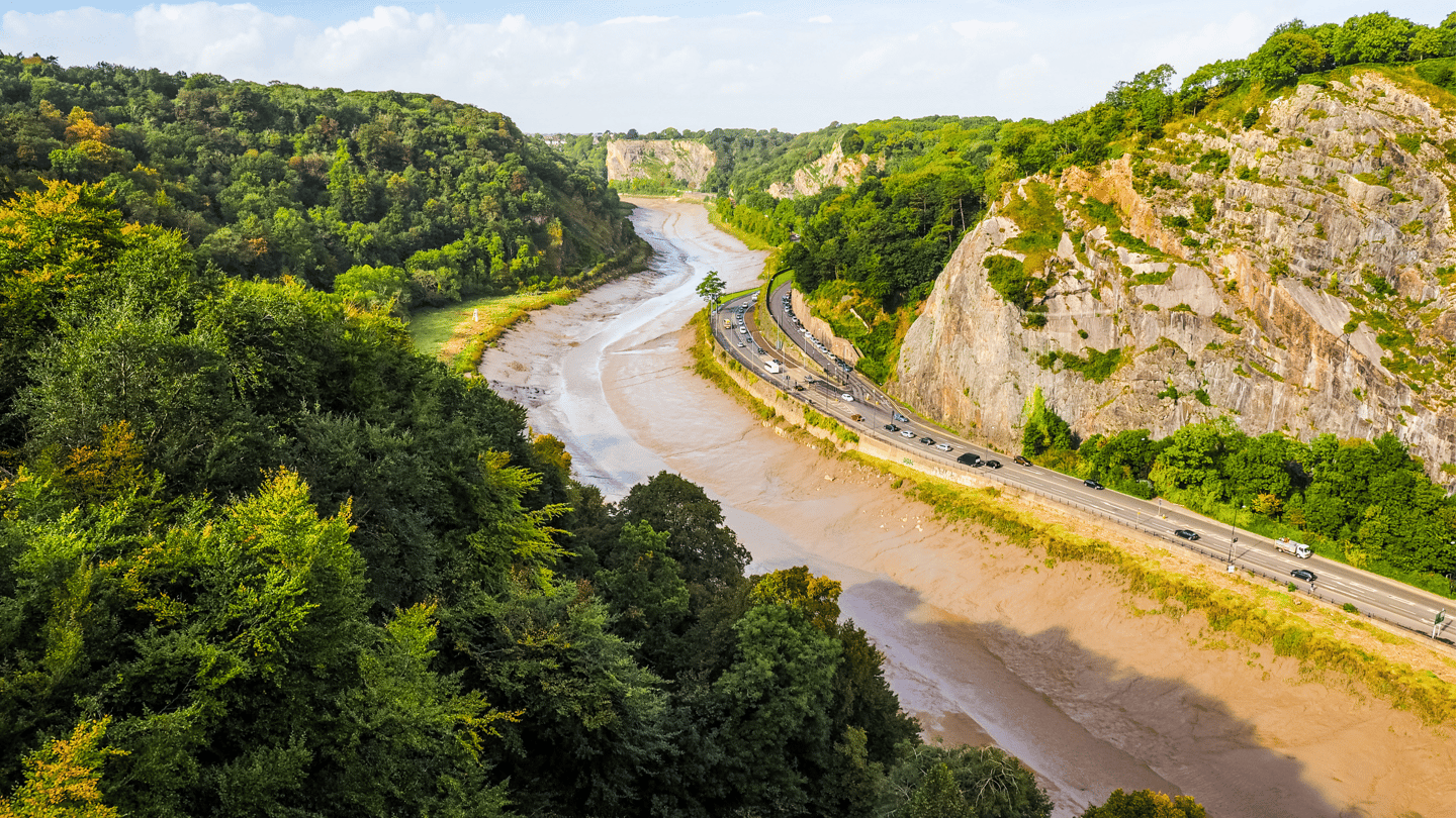 The Avon Gorge in Bristol, England