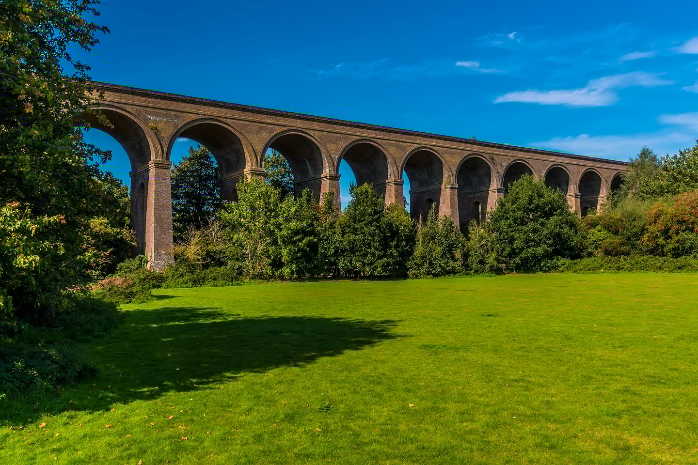 The historic Chappel Viaduct near Colchester, Essex