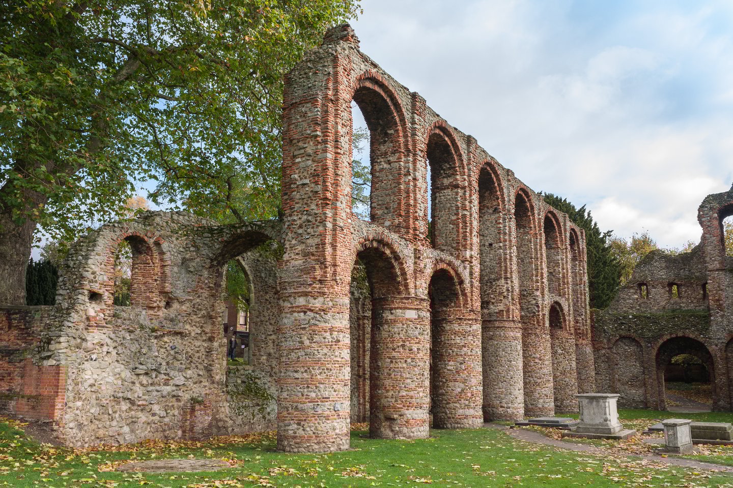 The impressive remains of Colchester Castle in Essex