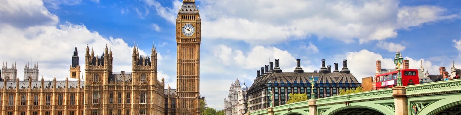 Looking across the river at Big Ben