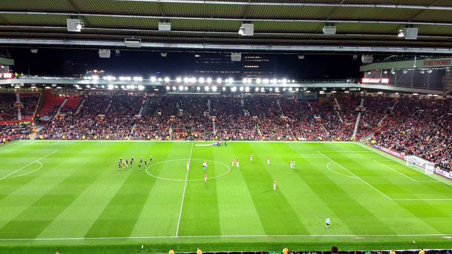 Old Trafford football stadium in Manchester