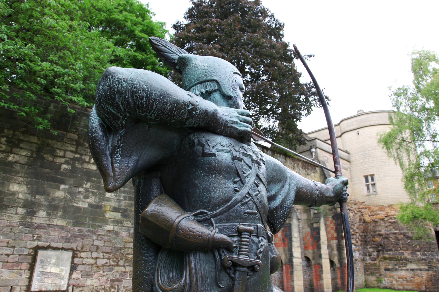 Statue of Robin Hood at Nottingham Castle