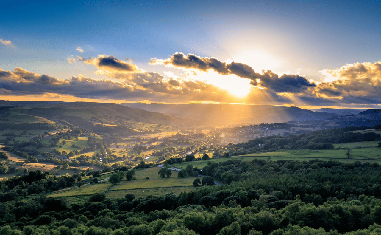 Peak District sunset