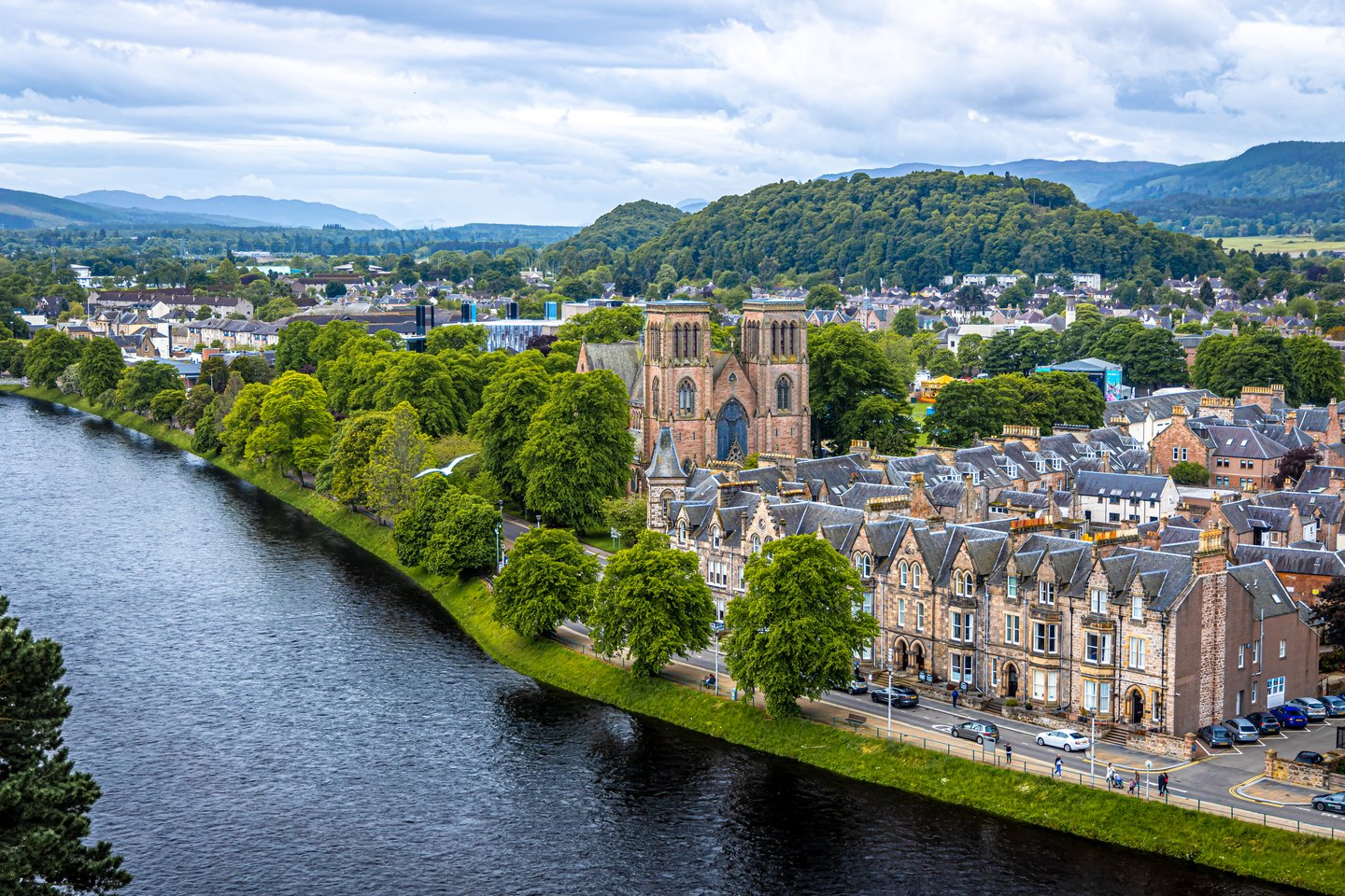 Overlooking the city of Inverness in Scotland.