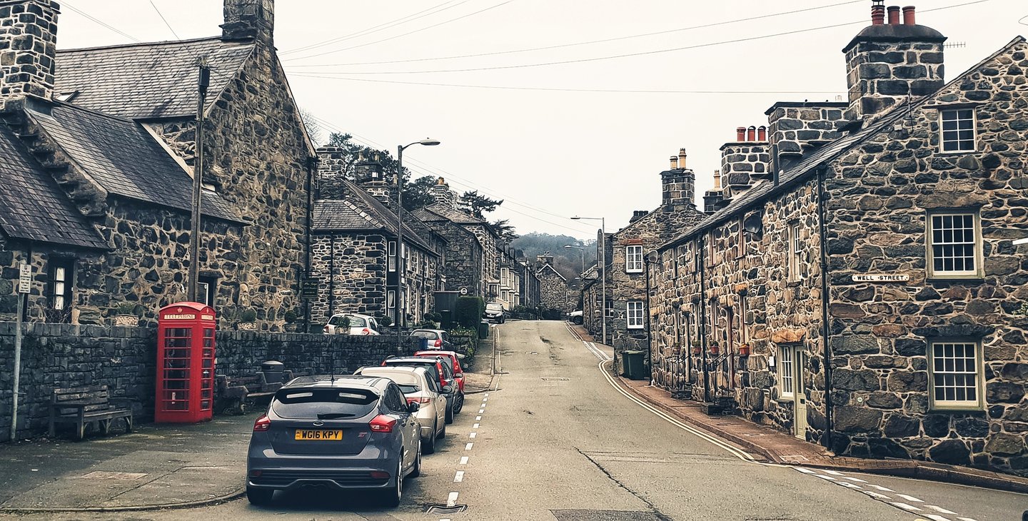 A street in the Welsh village of Dolgellau in Snowdonia National Park