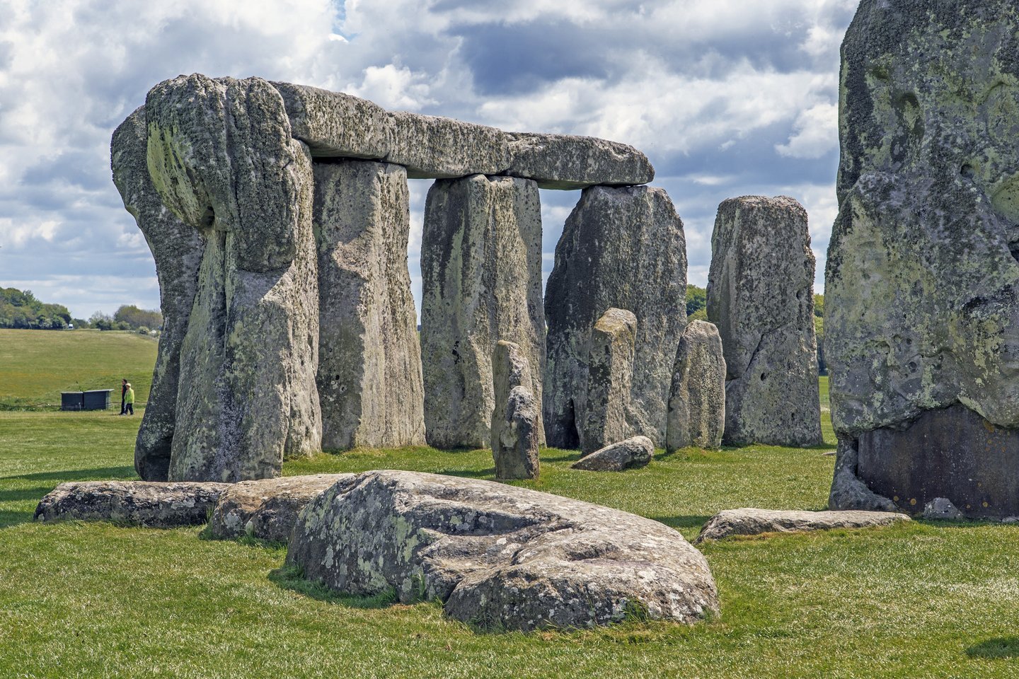 A closer view of the stones