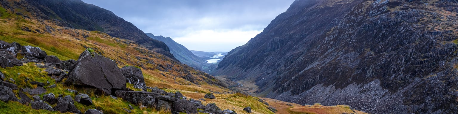 Miners Path in Snowdonia National Park in Wales