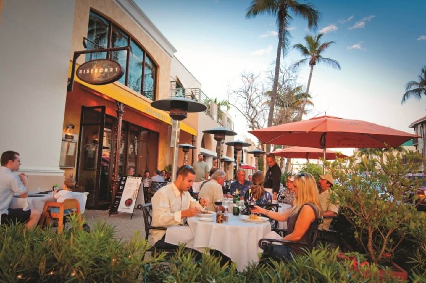 Eating out on 5th Avenue South in Naples, Florida
