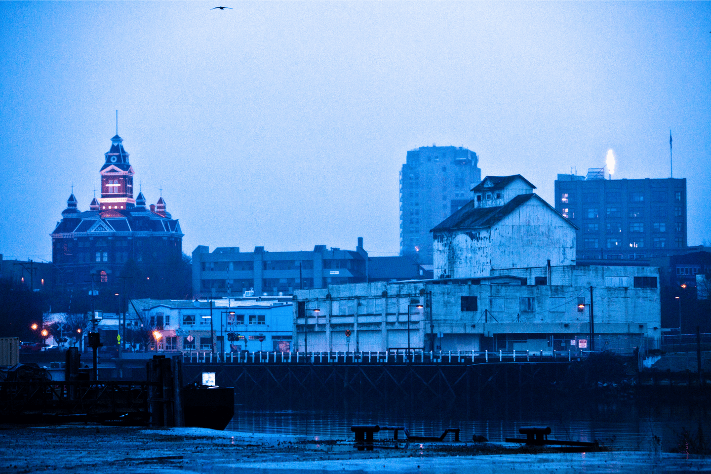 Bellington city in winter