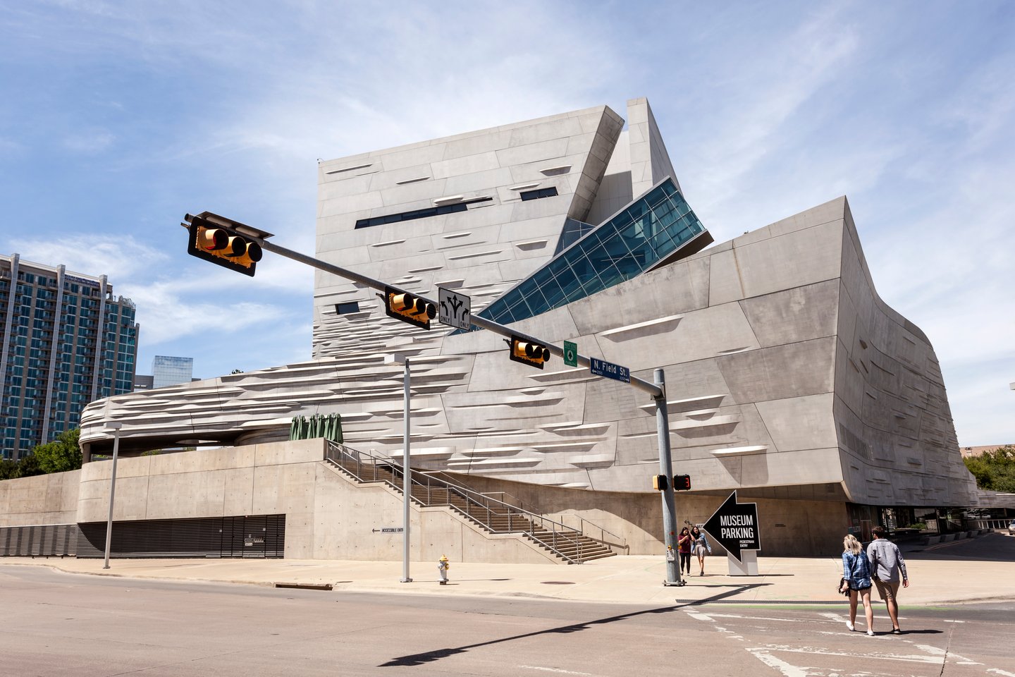 The striking architecture of the Museum of Nature and Science in Dallas