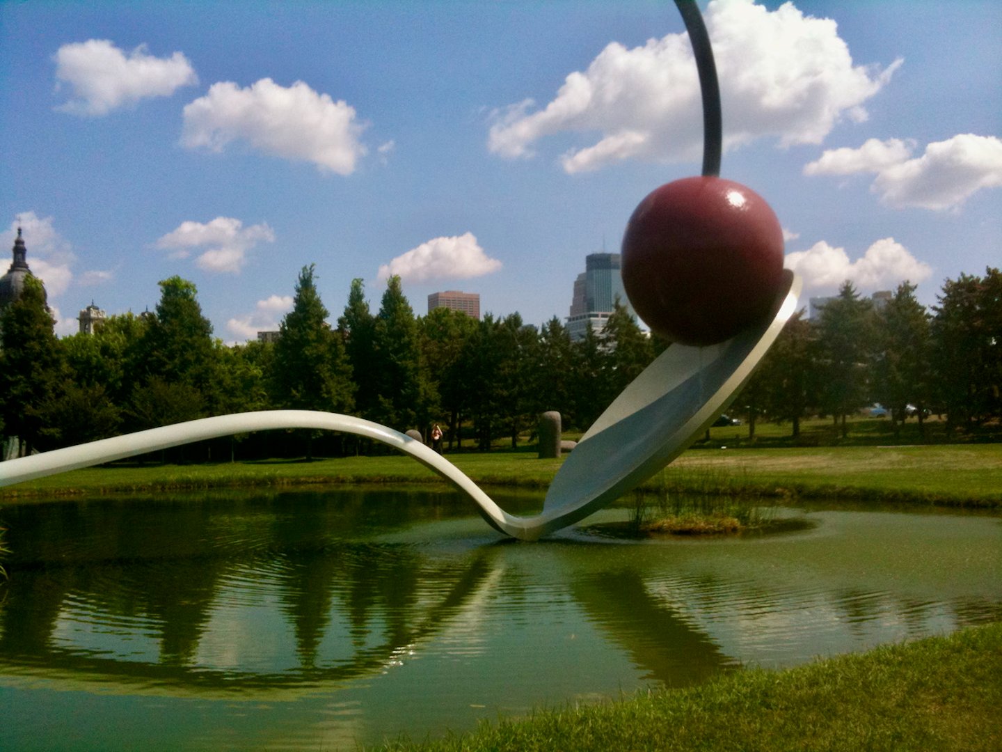 The Spoon and Cherry sculpture at the Minneapolis SculptureGarden.