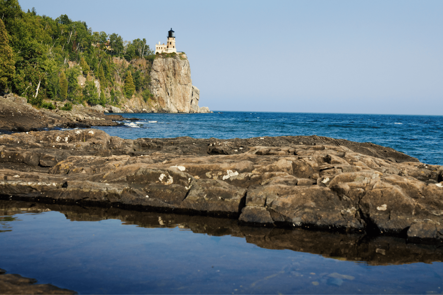Split Rock Lighthouse on the north shore of Lake Superior in Minnesota