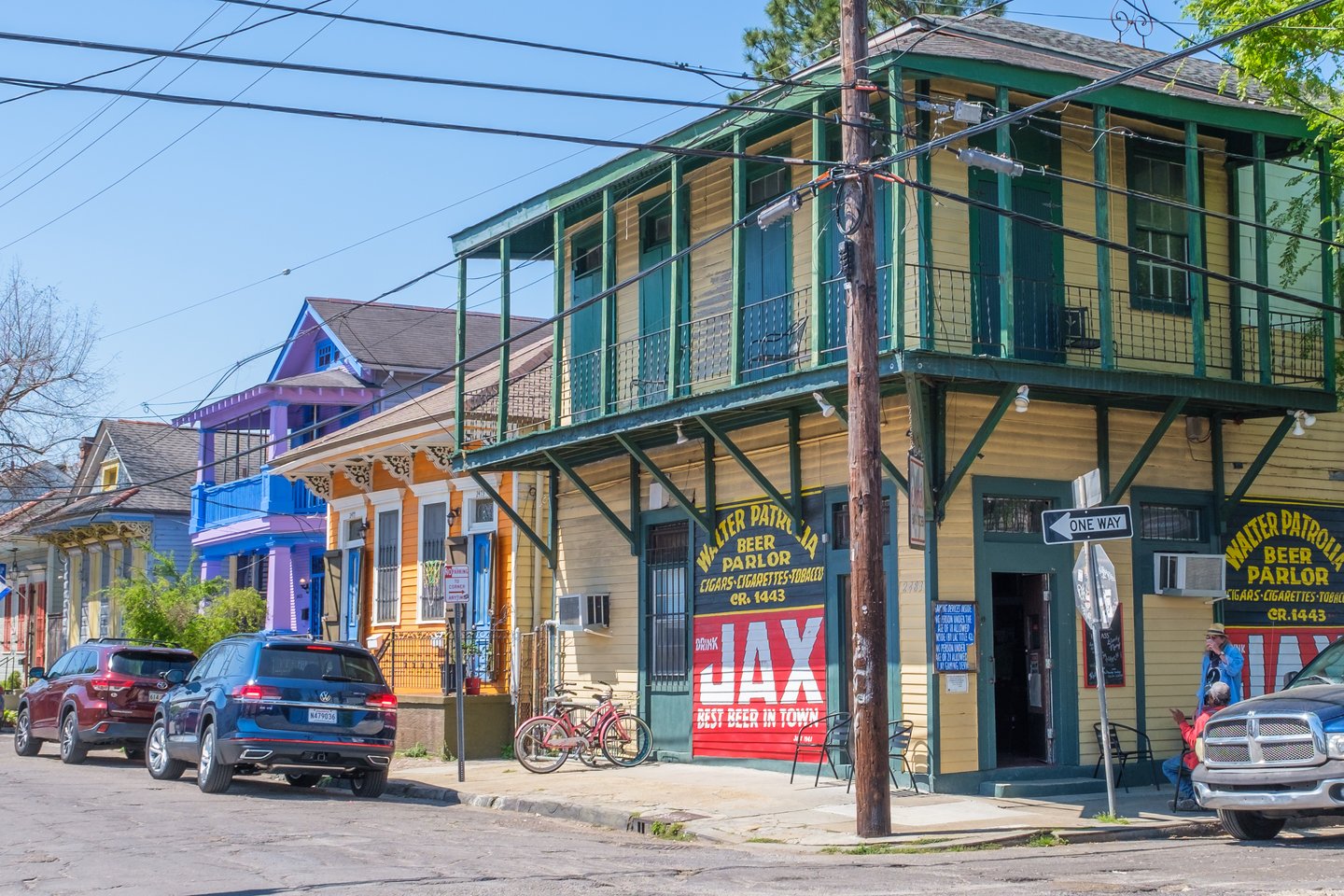 Walter Patrolia Beer Parlor with vintage Jax Beer sign in Bywater neighborhood
