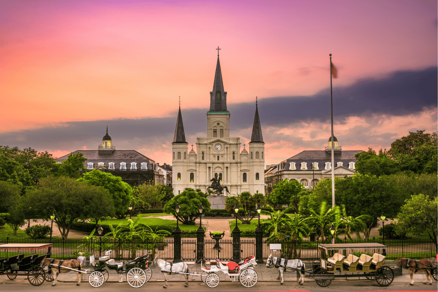 The historic Jackson Square in New Orleans
