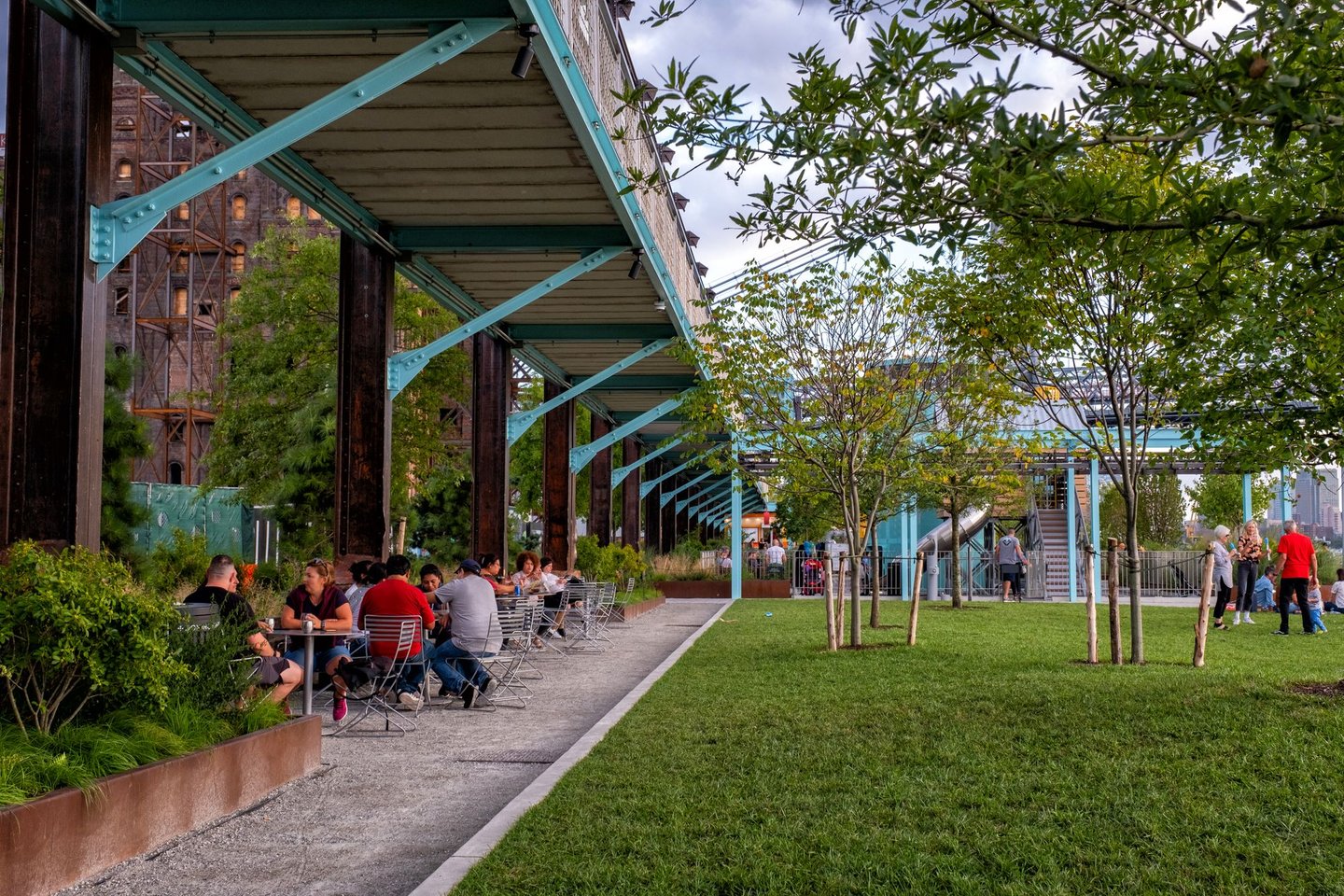Domino Park in Williamsburg Brooklyn