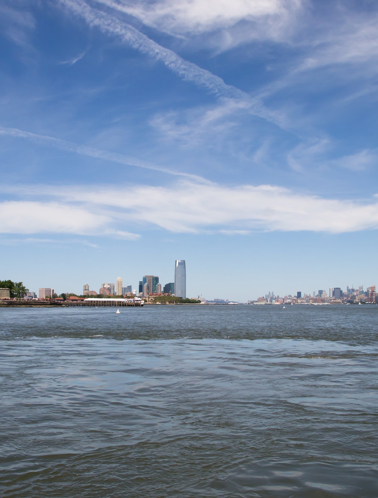 New York skyline and the Statue of Liberty