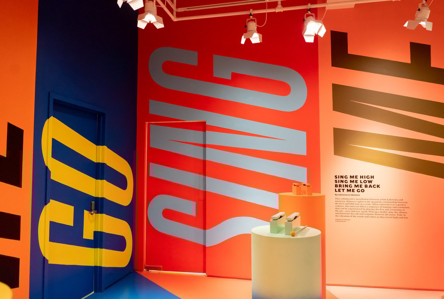 Musical instruments at the Color Factory