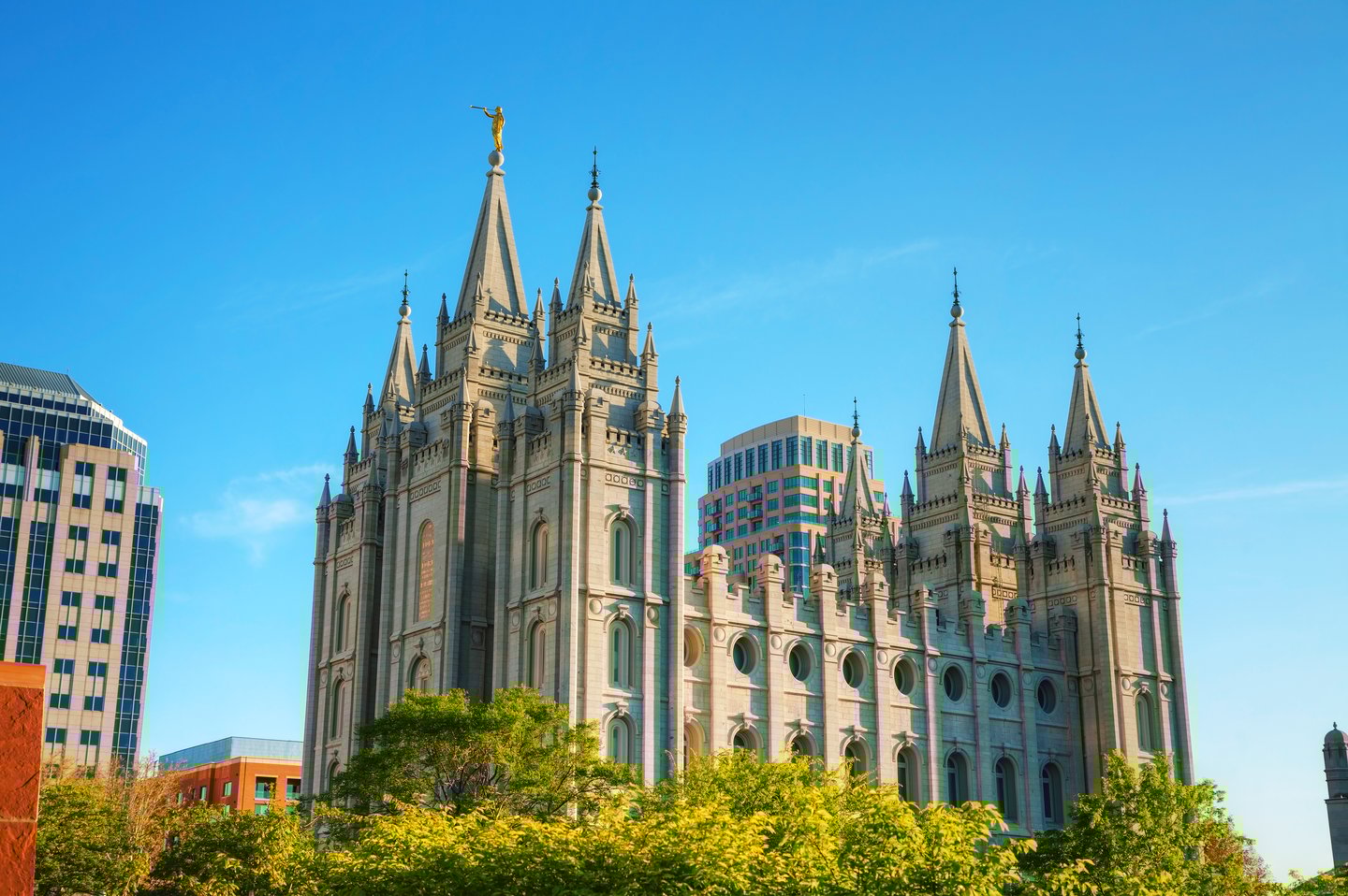 The Mormon Temple in Salt Lake City, Utah
