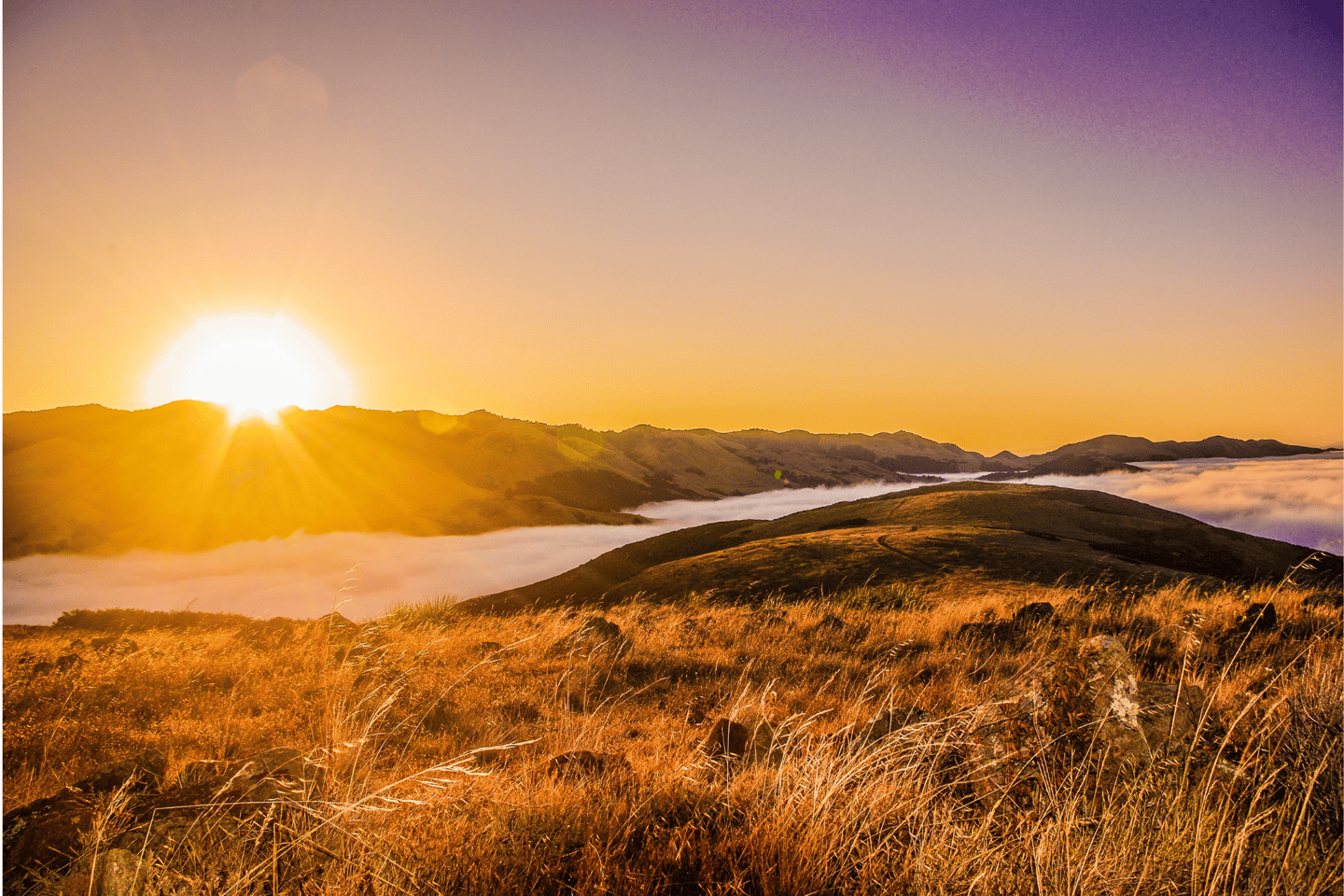 Sunrise over San Luis Obispo county