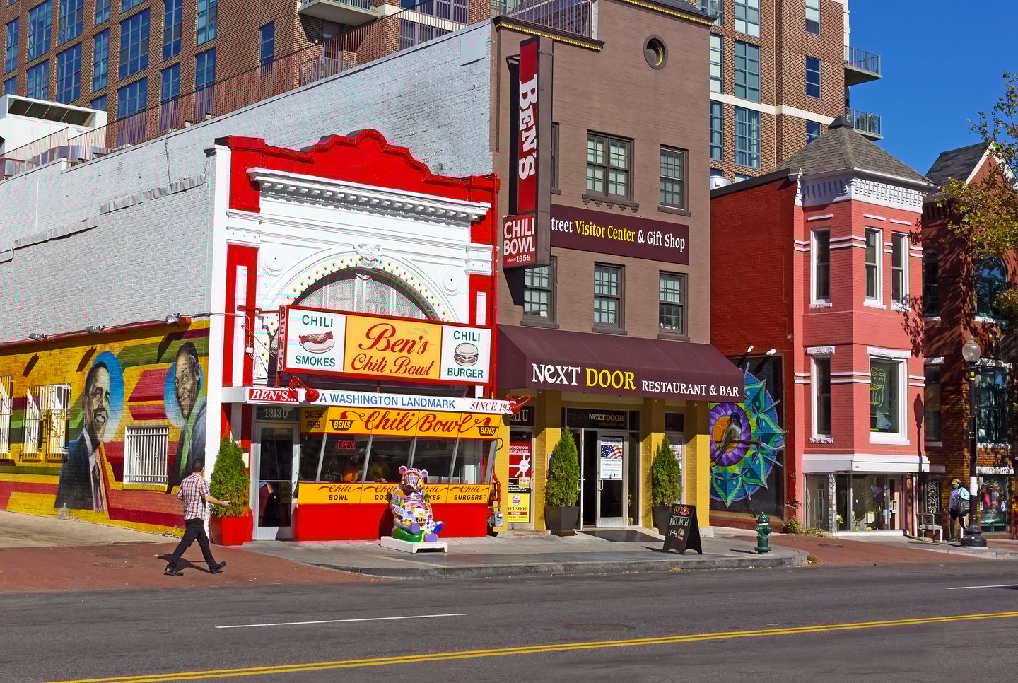 Ben's Chili Bowl original and upscale Bens Next Door restaurants in Washington DC