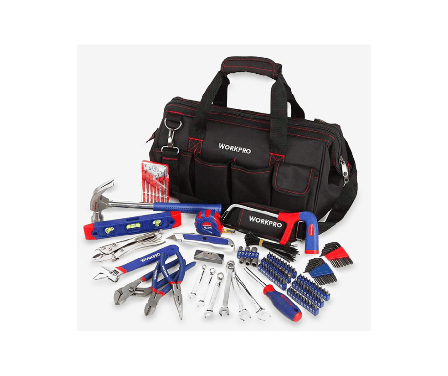 WORKPRO - Cloth Tool Box 16" With Tools Full 156 Pcs - W009036